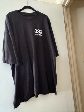 Men's Black '333 Half-Evil' Graphic Short Sleeve Tee